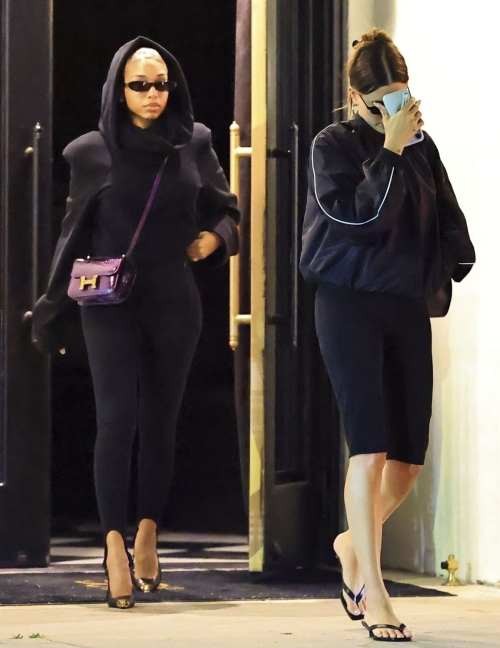 Hailey Bieber and Lori Harvey at 88 Club Beverly Hills, May 2025 7