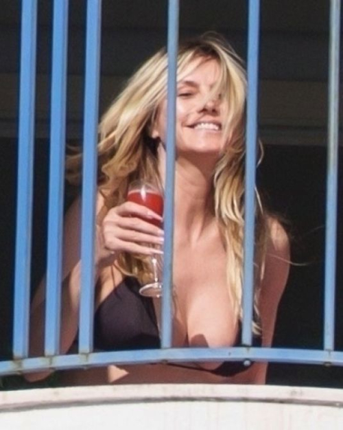Heidi Klum in Bikini at Martinez Hotel, May 2025 5