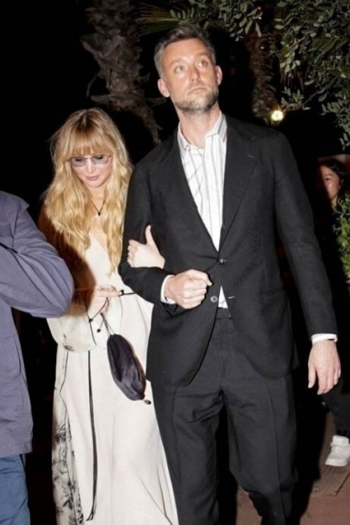 Jennifer Lawrence and Cooke Maroney in Cannes, May 2025