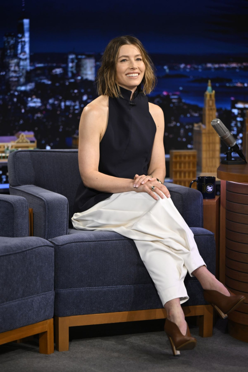 Jessica Biel at Tonight Show Starring Jimmy Fallon, May 2025 3