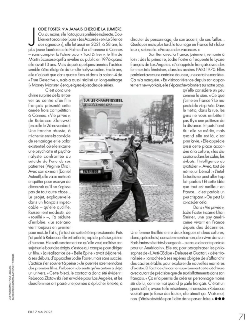 Jodie Foster in Elle France, May 2025 4
