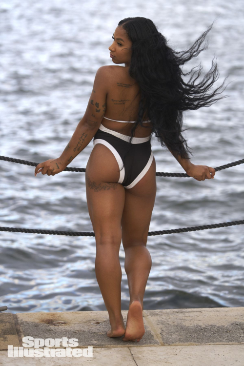 Jordan Chiles for Sports Illustrated Swim Spread, May 2025 1