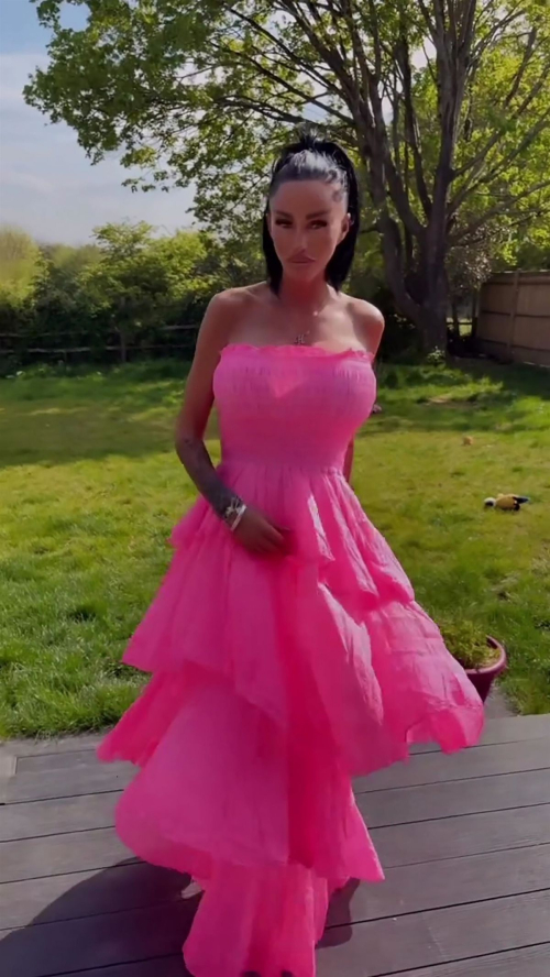 Katie Price Pink Princess Dress, London, April 2025