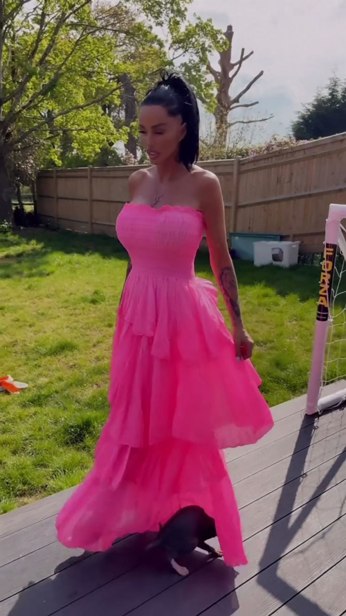 Katie Price Pink Princess Dress, London, April 2025 4