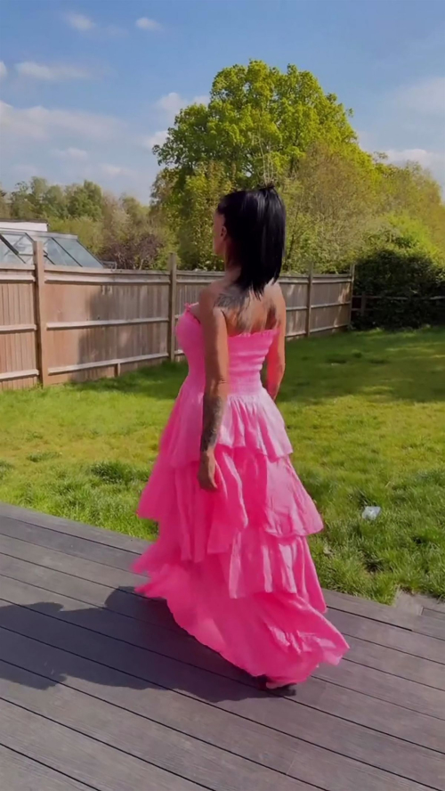 Katie Price Pink Princess Dress, London, April 2025 5