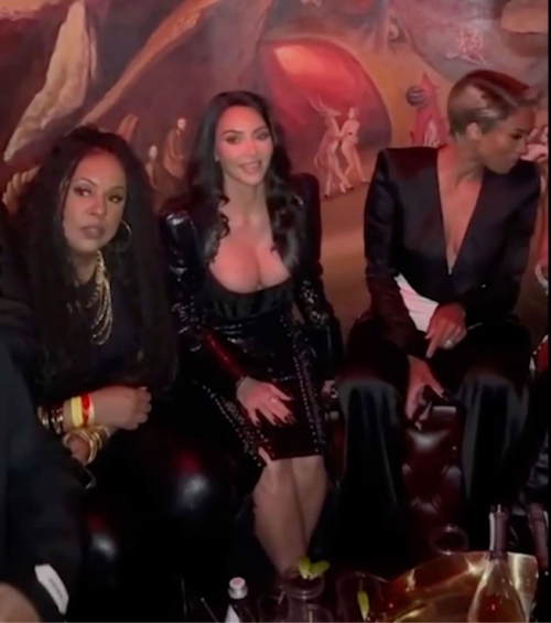 Kim Kardashian Ciara and Lala Anthony at Met Gala Afterparty, May 2025