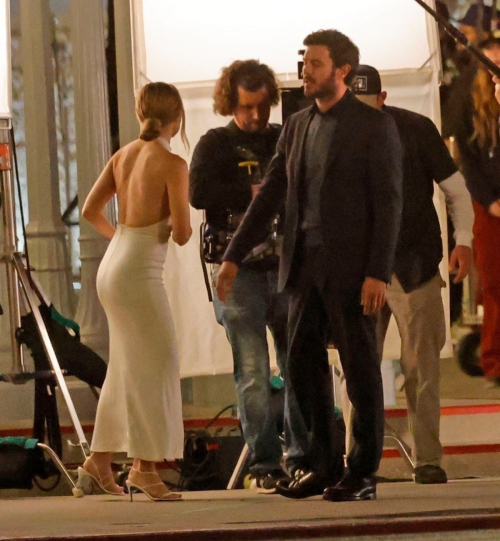 Kristen Bell with Adam Brody at Shoot for Nobody Wants This, May 2025 9