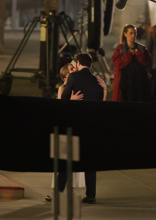 Kristen Bell with Adam Brody at Shoot for Nobody Wants This, May 2025 3
