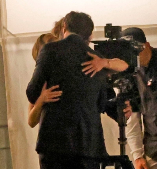 Kristen Bell with Adam Brody at Shoot for Nobody Wants This, May 2025 5