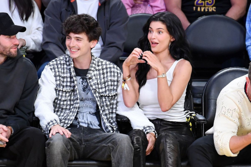 Kylie Jenner and Timothee Chalamet at NBA Playoffs, April 2025 1