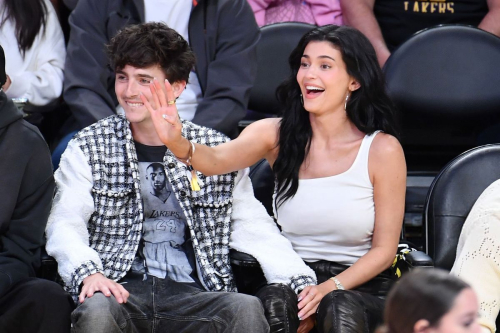 Kylie Jenner and Timothee Chalamet at NBA Playoffs, April 2025 5