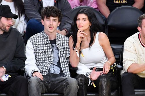 Kylie Jenner and Timothee Chalamet at NBA Playoffs, April 2025 6