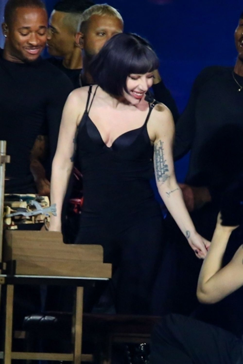 Lady Gaga Conducting a Soundcheck at Copacabana Beach, May 2025 1