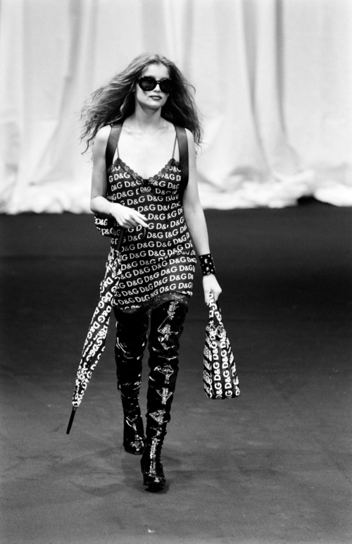 Laetita Casta at D&G Ready to Wear Show, March 1995 8