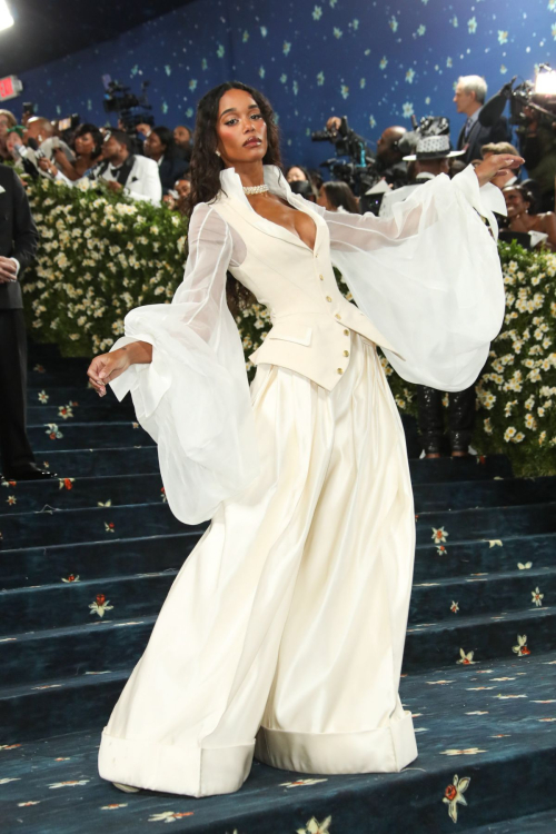Laura Harrier Met Gala Superfine Red Carpet NYC, May 2025 3
