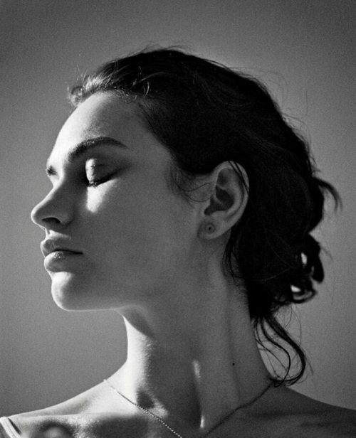 Lily James Black and White Portraits, May 2025 3
