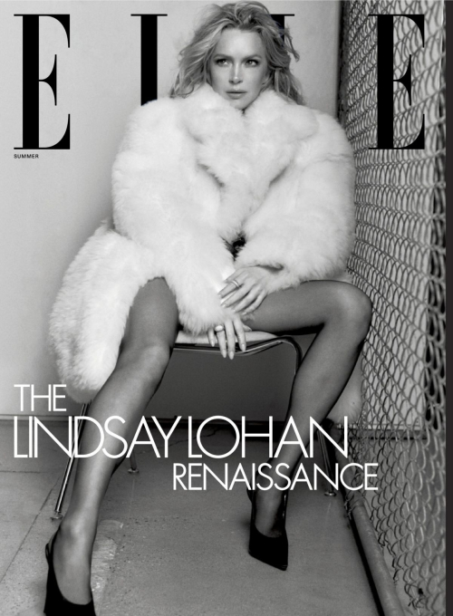Lindsay Lohan in Elle USA summer edition, May 2025