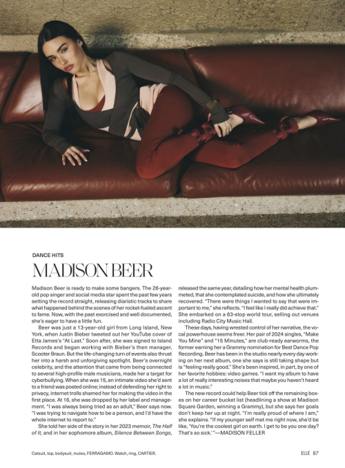 Madison Beer in Elle Magazine, May 2025 2