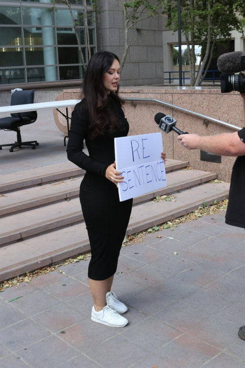 Natasha Blasick Outside Courthouse Hearing, May 2025 5