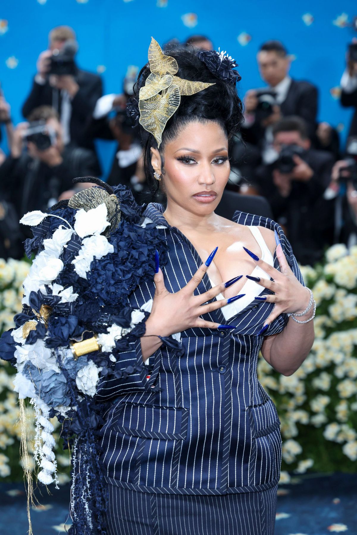 Nicki Minaj Met Gala Superfine Dress NYC, May 2025