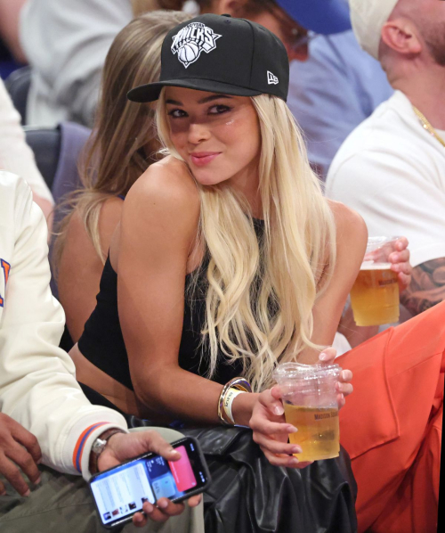 Olivia Dunne at NBA Playoffs in Madison Square Garden, May 2025