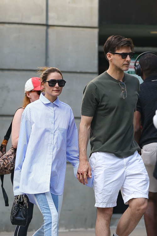 Olivia Palermo with Johannes Huebl in New York, May 2025