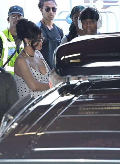 Rihanna Arrives at Nice Airport Cannes Festival, May 2025