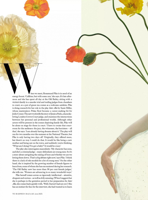 Rosamund Pike in Harper’s Bazaar UK, June 2025 10