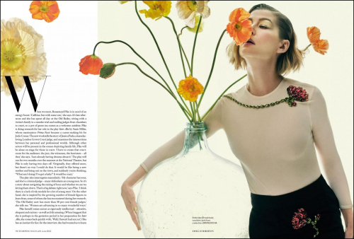 Rosamund Pike in Harper’s Bazaar UK, June 2025 2