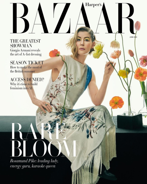 Rosamund Pike in Harpers Bazaar UK, June 2025