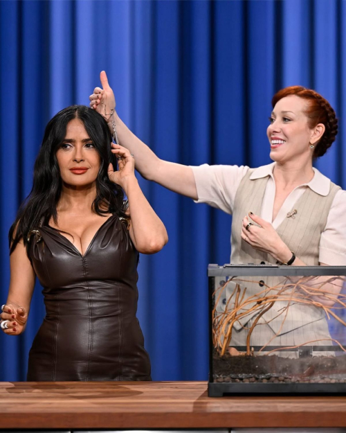 Salma Hayek at Tonight Show in New York, May 2025 2