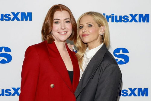 Sarah Michelle Gellar and Alyson Hannigan at SiriusXM, May 2025 2