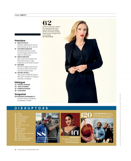 Scarlett Johansson in Deadline Magazine Feature, May 2025 10