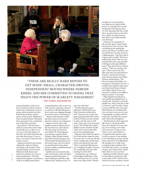Scarlett Johansson in Deadline Magazine Feature, May 2025 6