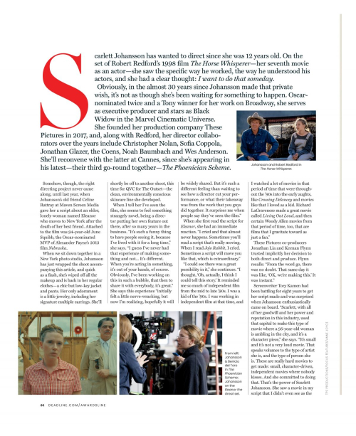 Scarlett Johansson in Deadline Magazine Feature, May 2025 8