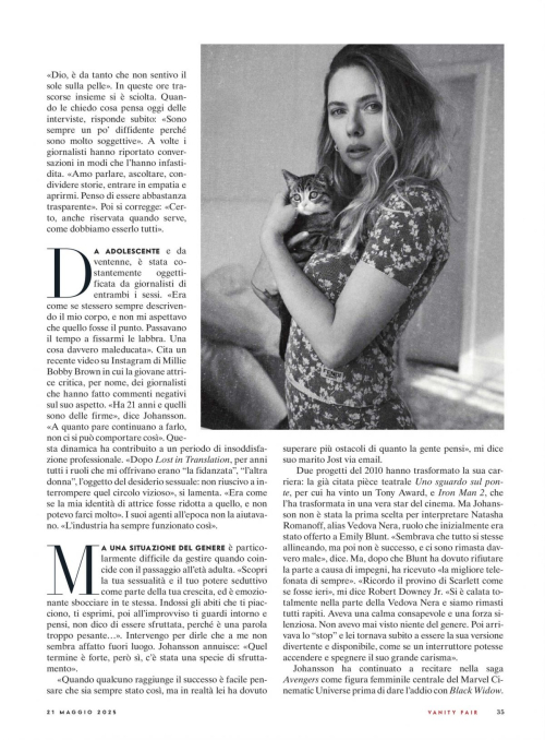 Scarlett Johansson in Vanity Fair Italy, May 2025 3