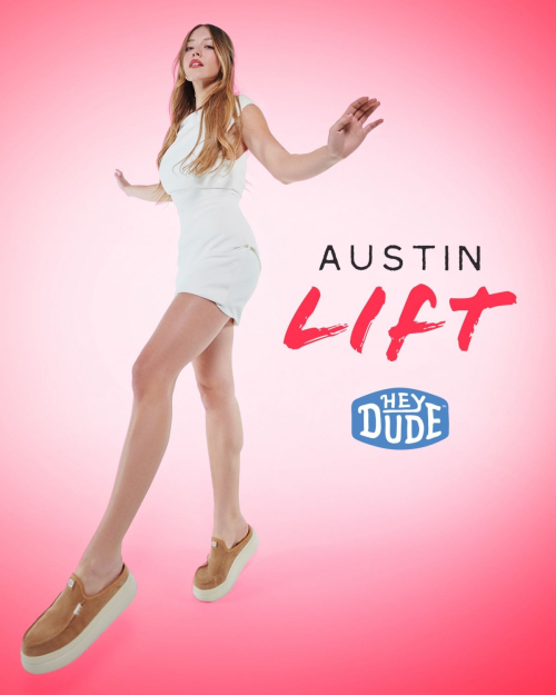 Sydney Sweeney for Hey Dude campaign, May 2025