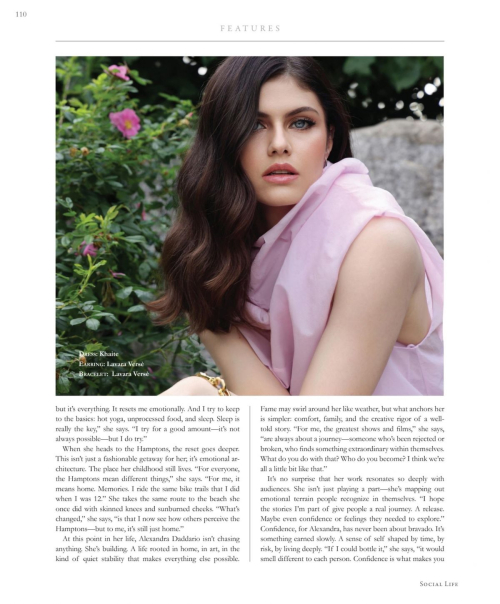 Alexandra Daddario in Social Life Magazine, July 2025 8