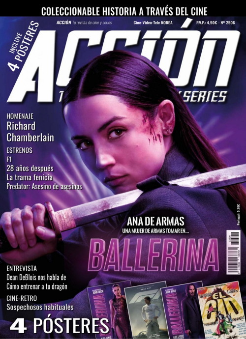 Ana de Armas in Accion Cine video, June 2025