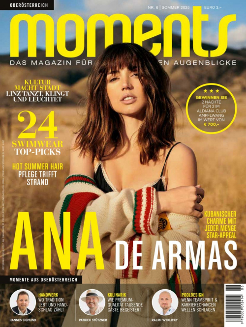 Ana de Armas in Moments Magazine, Summer 2025