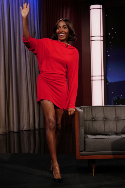 Ayo Edebiri at Jimmy Kimmel Live, June 2025