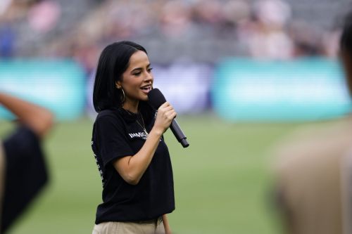 Becky G at Angel City FC Match LA, June 2025 3