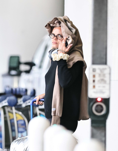 Brooks Nader Keeps Low Profile at LAX in LA, June 2025