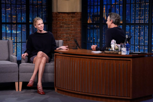 Charlize Theron at Seth Meyers Show, June 2025 1