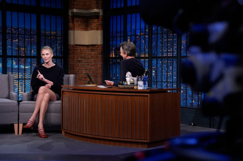 Charlize Theron at Seth Meyers Show, June 2025 4