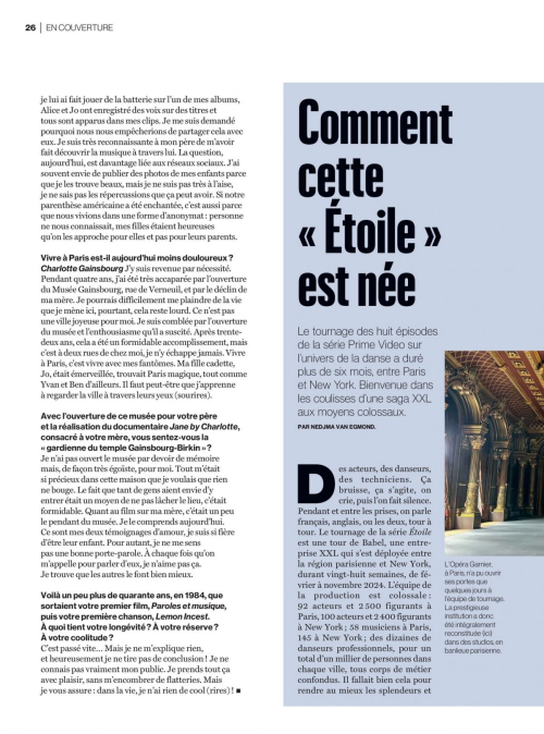 Charlotte Gainsbourg in Le Parisien Magazine, April 2025 3