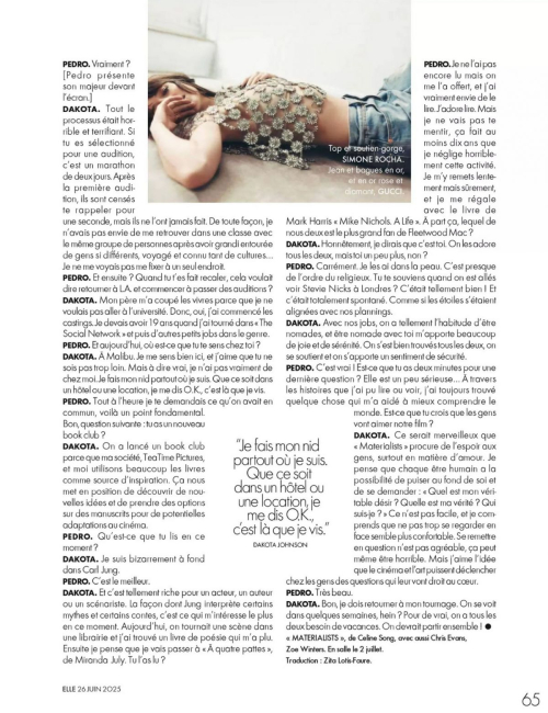 Dakota Johnson in Elle France, June 2025 1