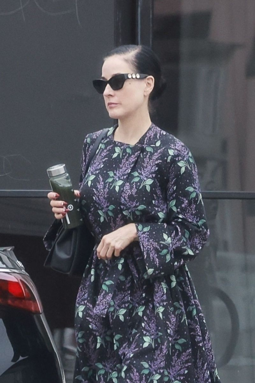 Dita Von Teese Leaving Yoga Class in Los Feliz, June 2025