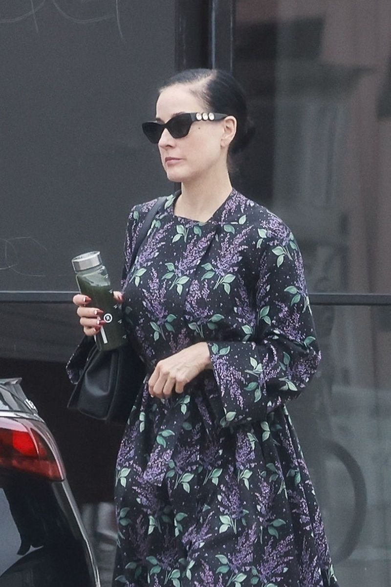 Dita Von Teese Leaving Yoga Class in Los Feliz, June 2025