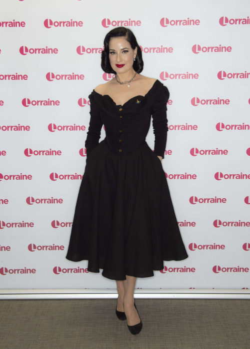 Dita Von Teese on Lorraine TV Show in London, Jan 2025 7